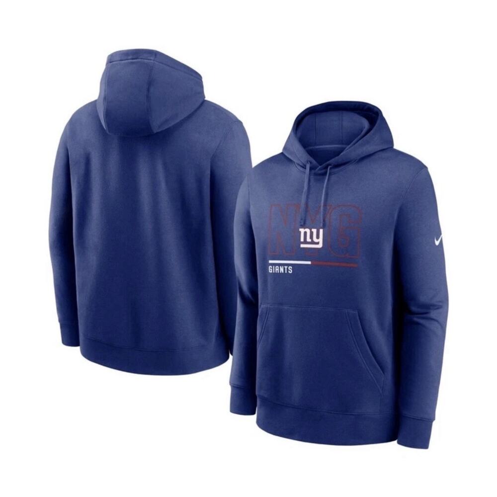 New Nike Men’s New York Giants City Code Club Blue Hoodie Size Small $80 Retail